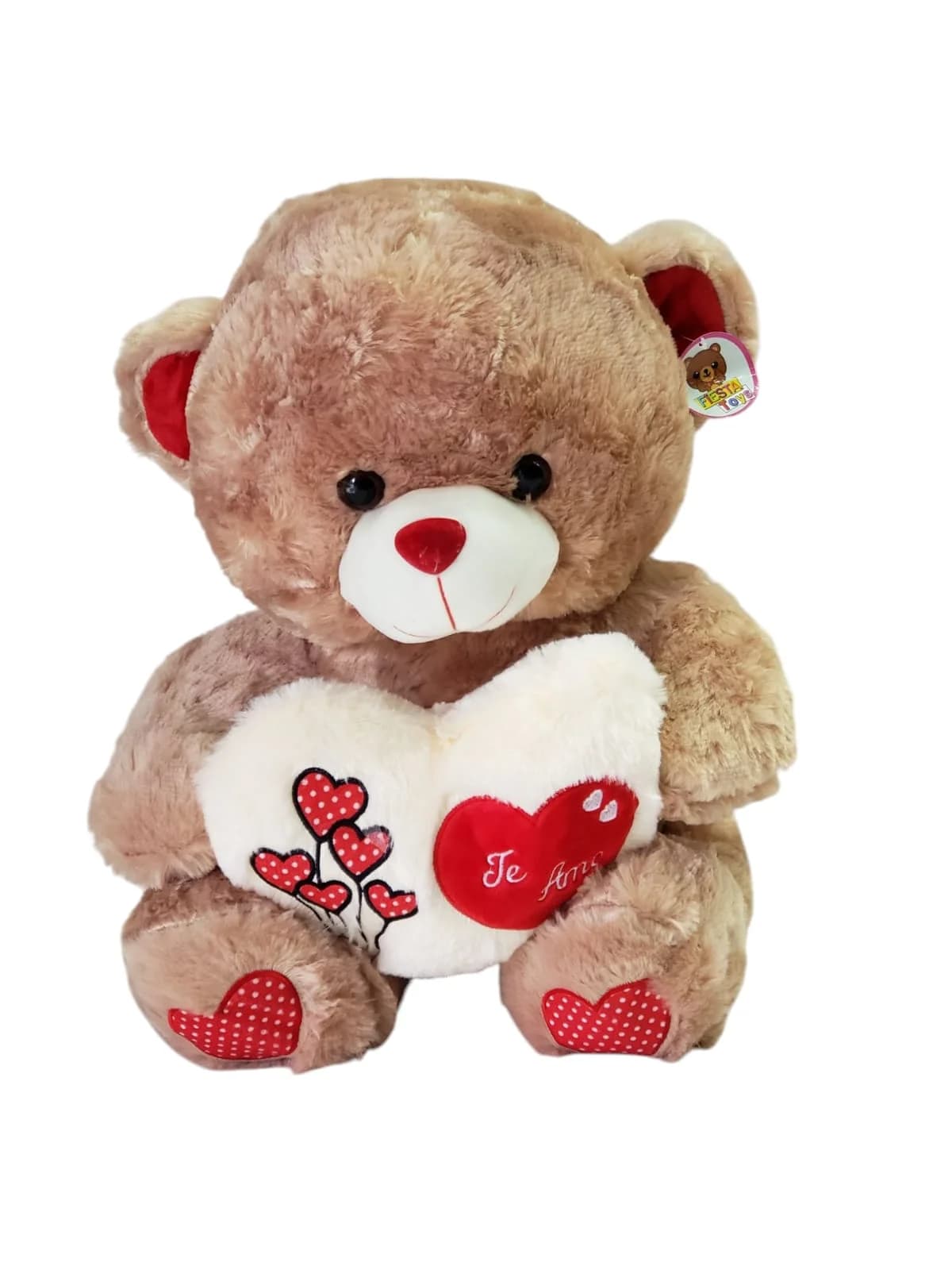 PELUCHE OSO CAFE CON CORAZON