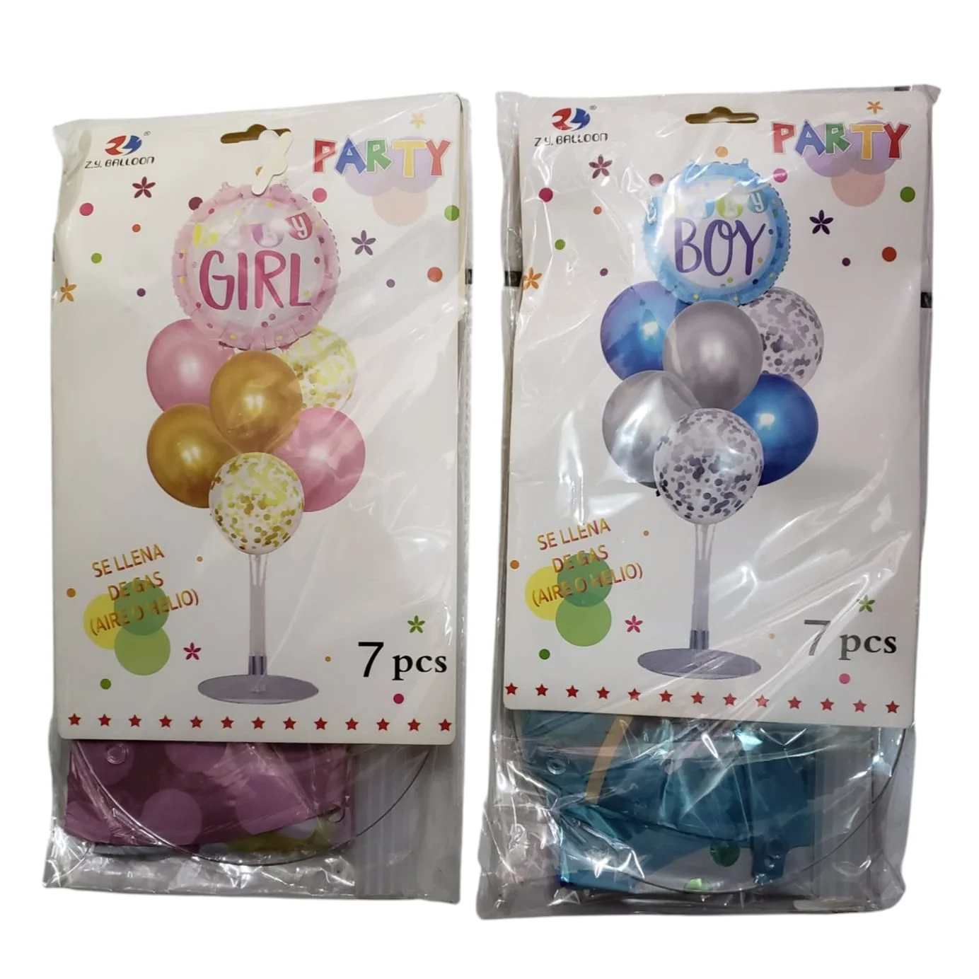 SET 7 GLOBOS CON PORTAGLOBO