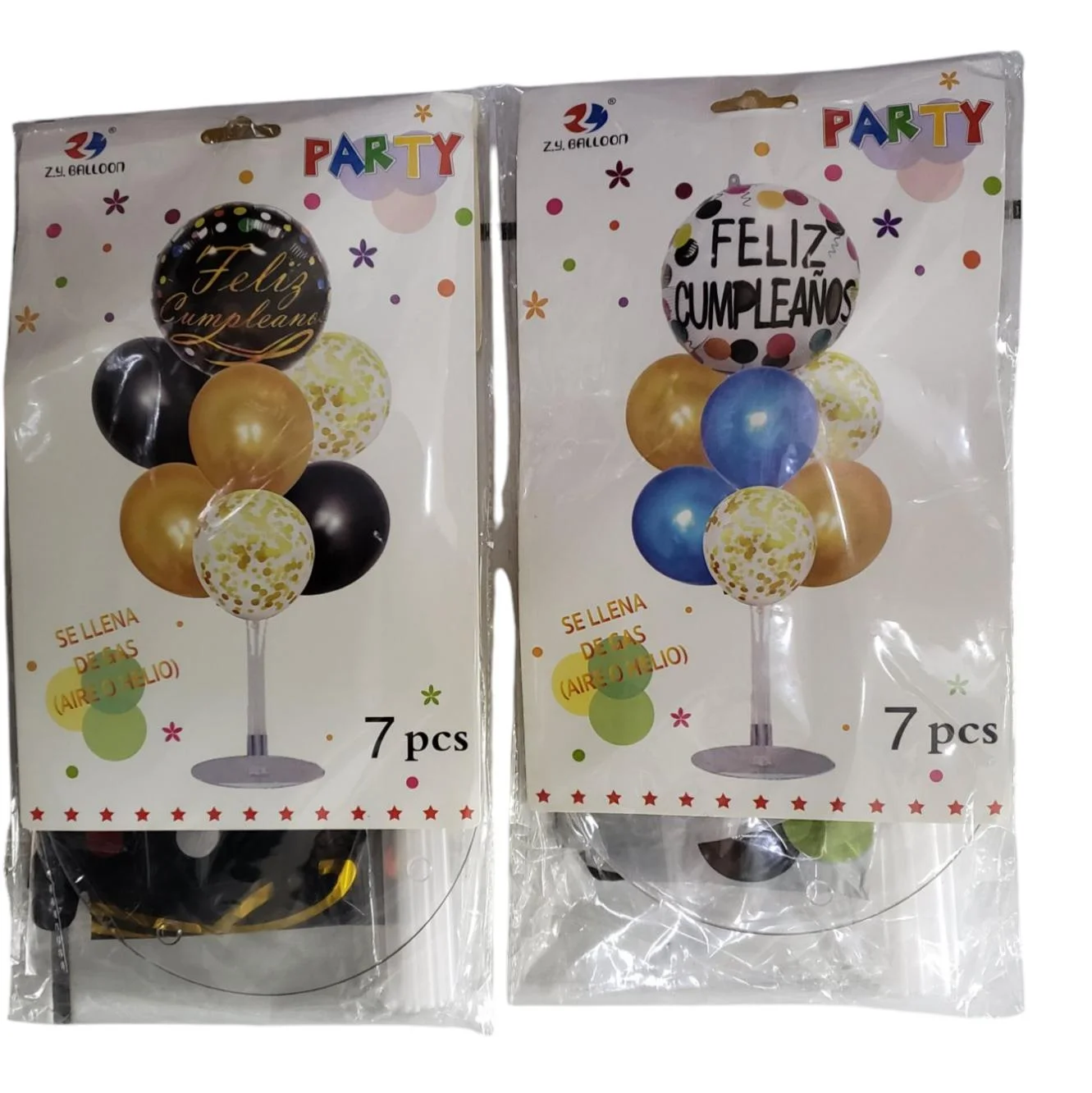SET 7 GLOBOS CON PORTAGLOBO