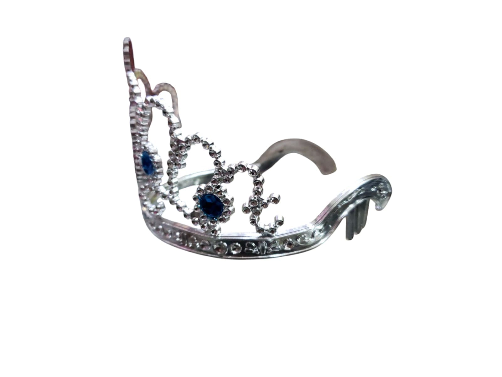 DOCENA CORONA PLASTICA PLATEADA - imagen 2