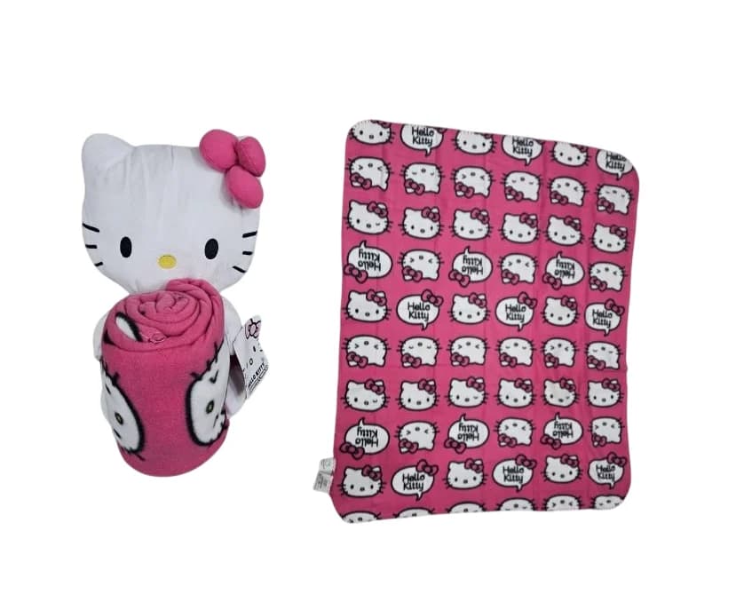 PELUCHE HELLO KITTY CON FRAZADA