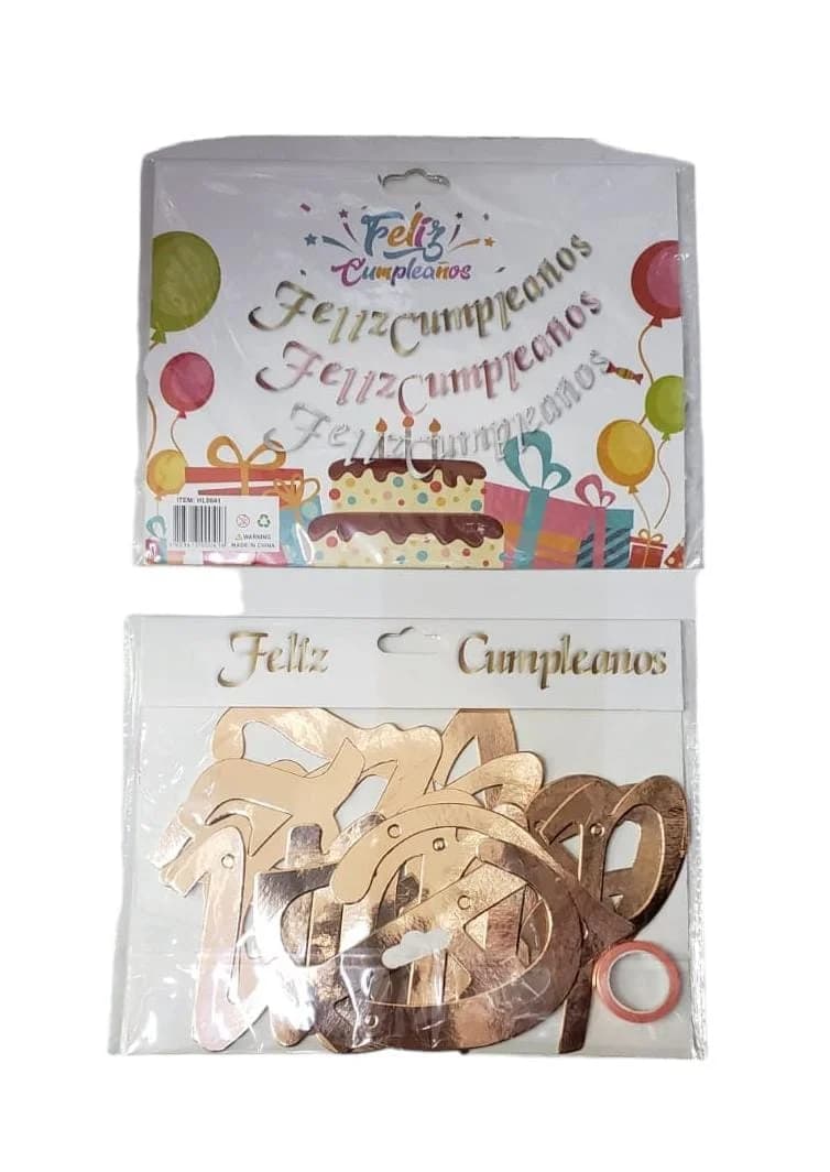 BANNER LETRAS FELIZ CUMPLEAÑOS - imagen 3