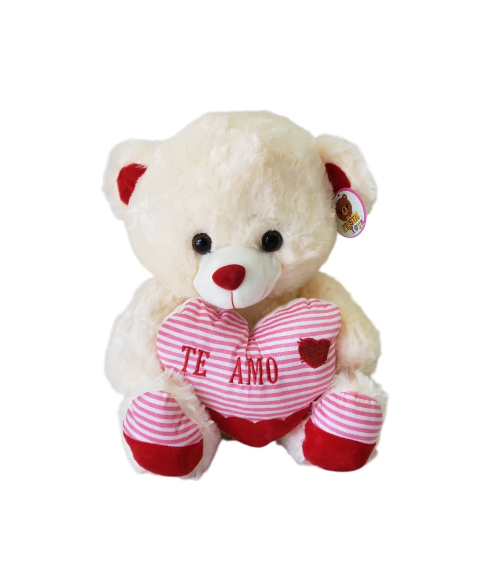PELUCHE OSO CON CORAZON ROJO
