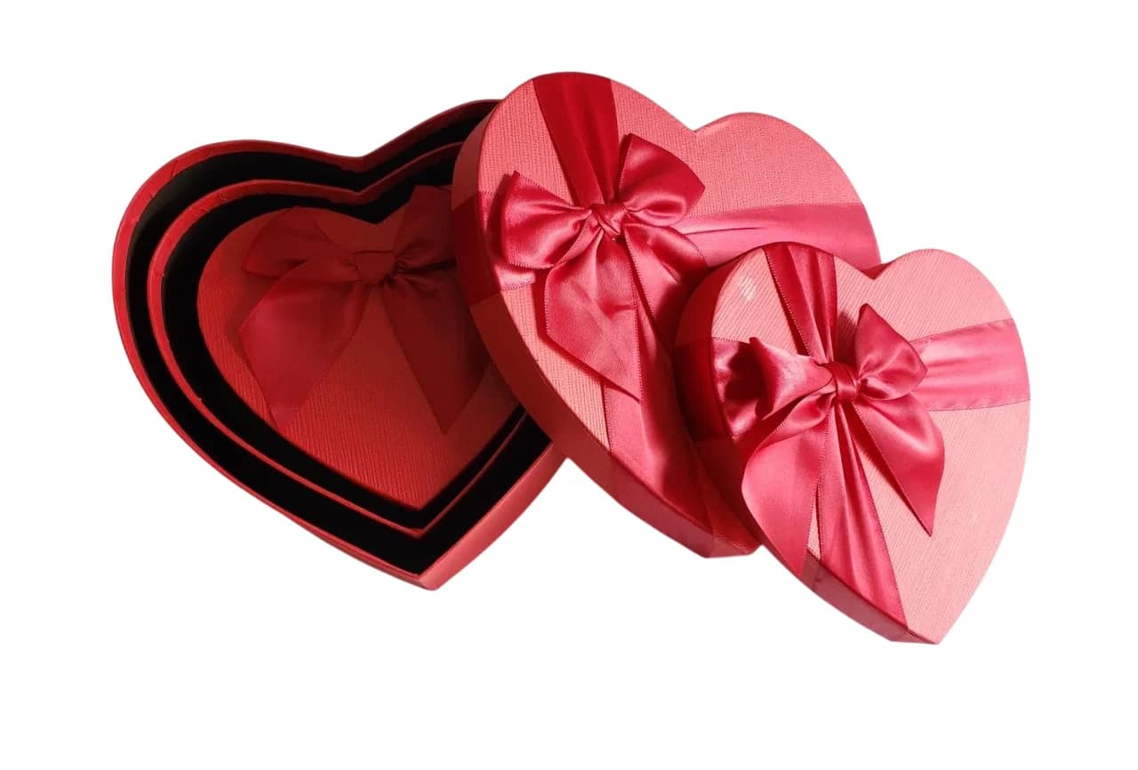 PAQUETE CAJA ROJA CORAZON  X3  - imagen 3