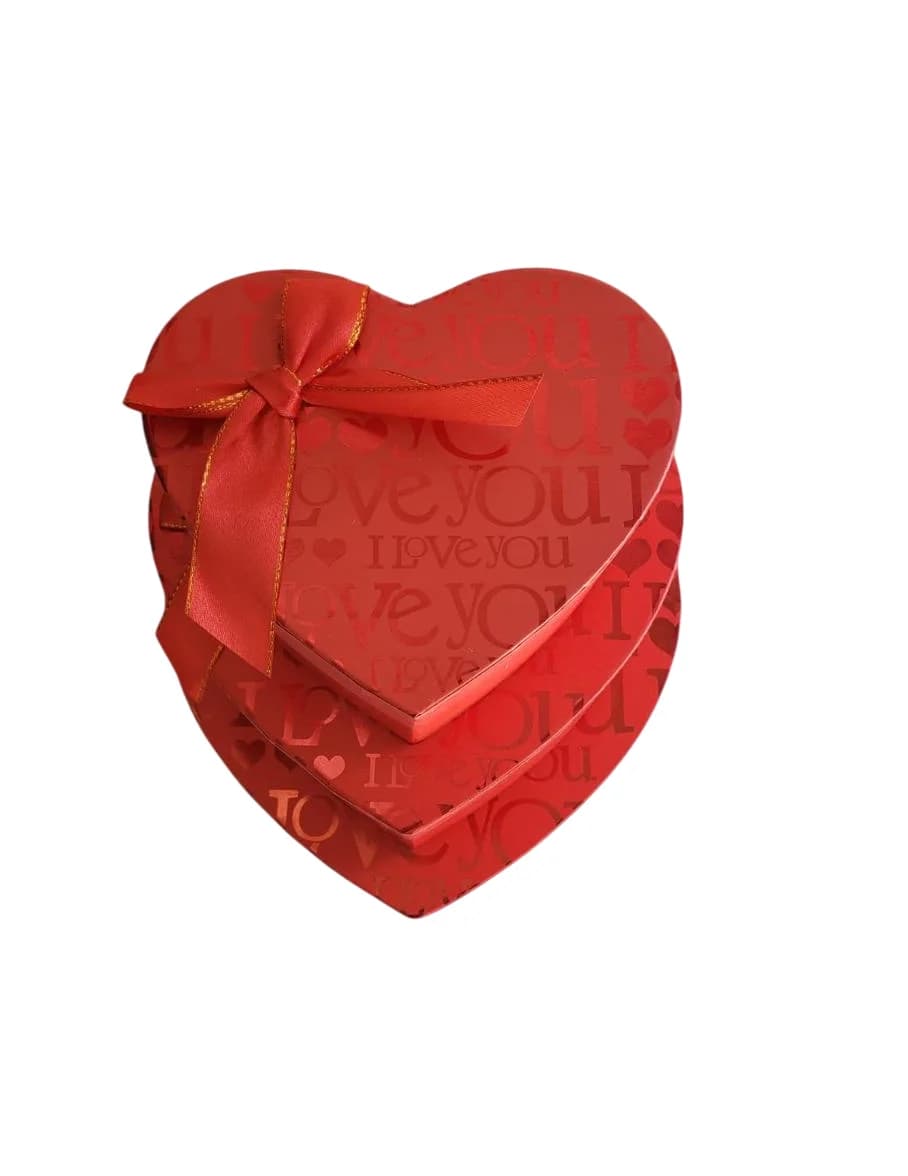 PAQUETE CAJA FUCSIA Y ROJA CORAZON X3 - imagen 5