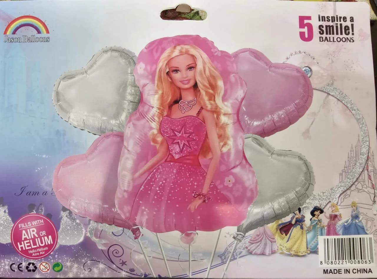 PAQUETE GLOBO BARBIE