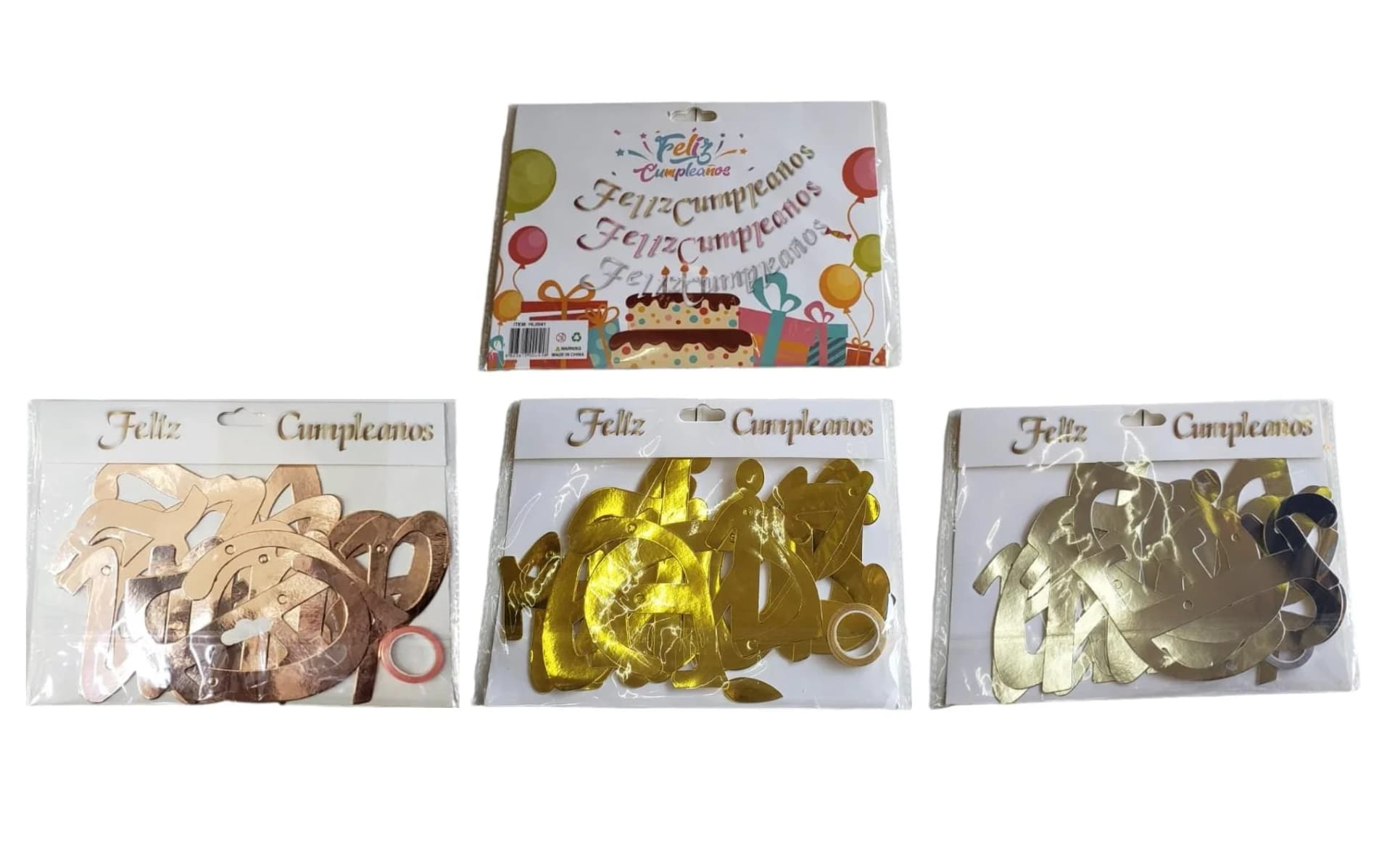 BANNER LETRAS FELIZ CUMPLEAÑOS