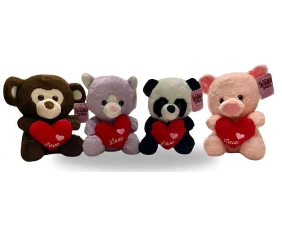 PELUCHE ANIMAL CON CORAZON