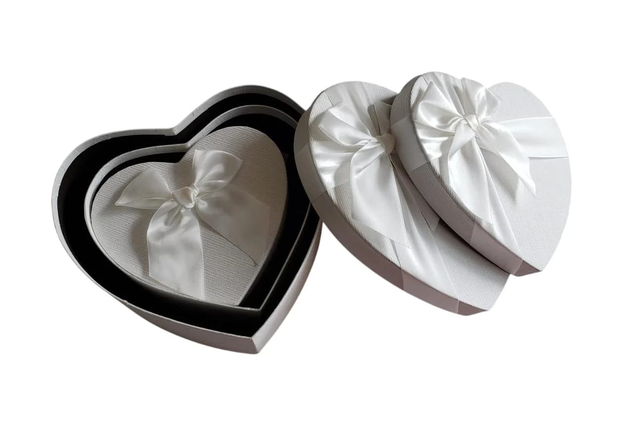 PAQUETE CAJA BLANCA CORAZON  X3  - imagen 3