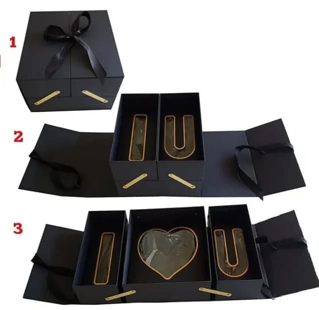 CAJA PARA FLORES Y CHOCOLATES