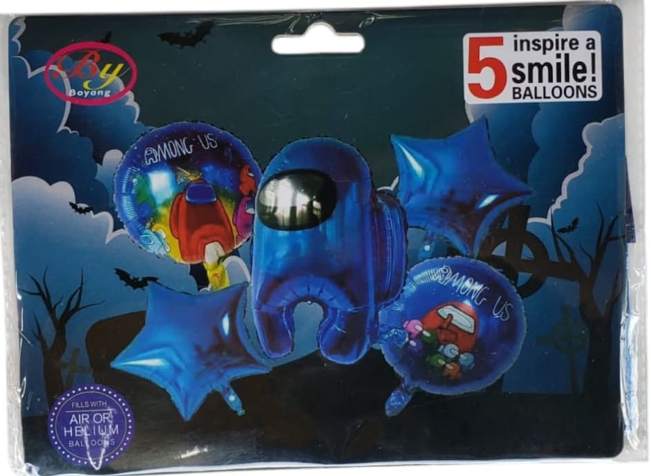 PAQUETE GLOBO AMONG US ROJO