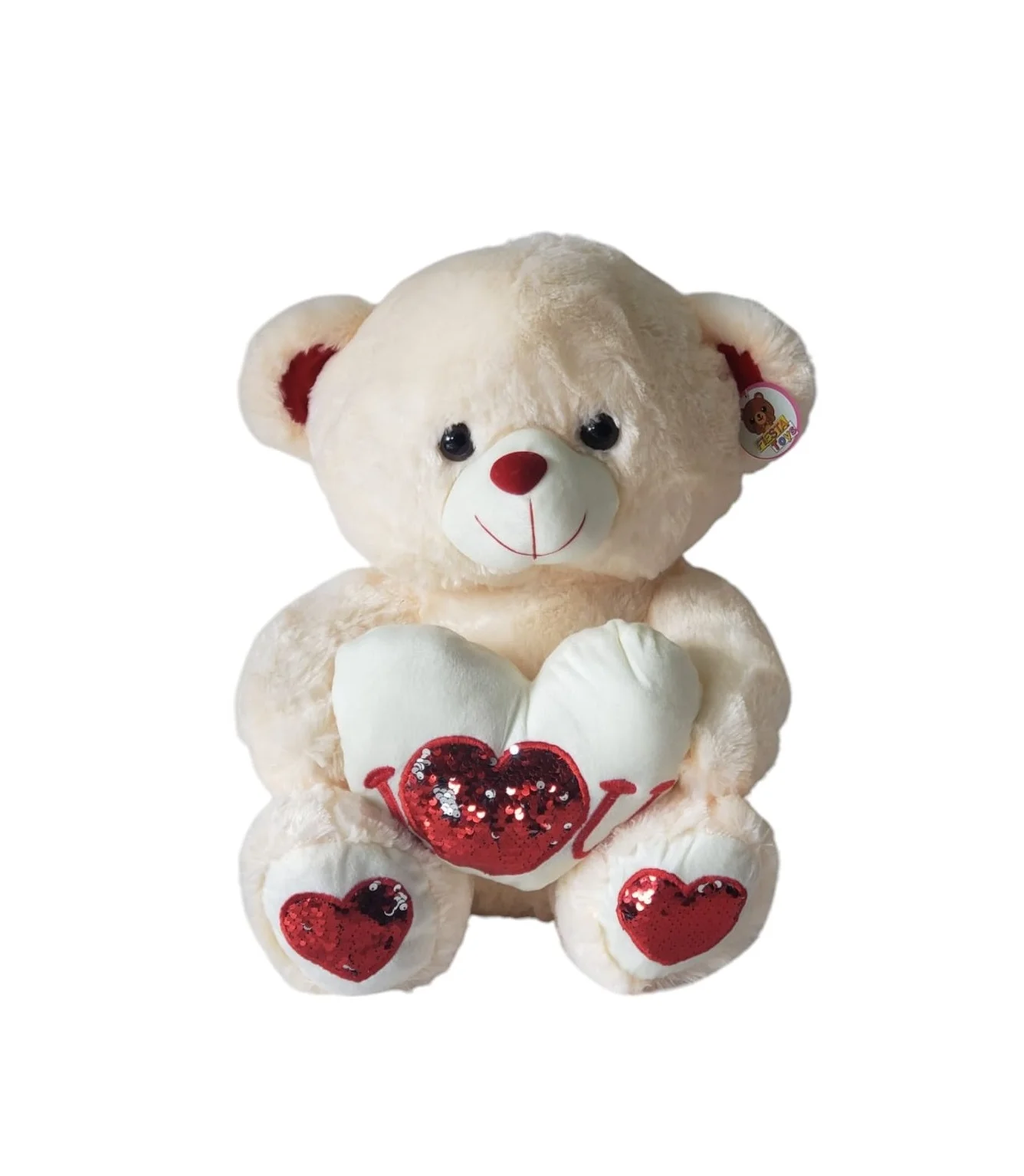 PELUCHE OSO CON CORAZON ROJO
