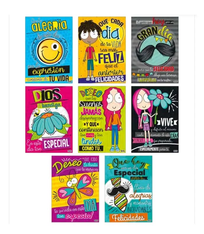 TARJETA PLANA GRANDE FELIZ DIA - imagen 2