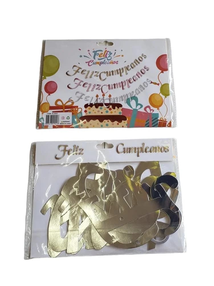 BANNER LETRAS FELIZ CUMPLEAÑOS - imagen 4