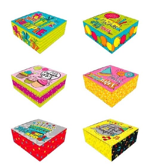 CAJA DE EMPAQUE CON MENSAJE