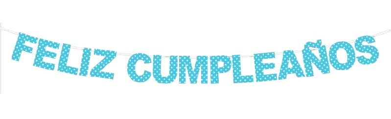 BANDERIN LETRAS FC POLKA TIFFANY