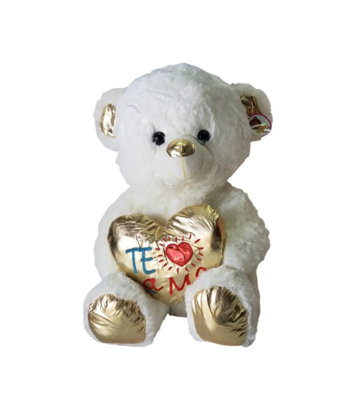 PELUCHE OSO CON CORAZON DORADO