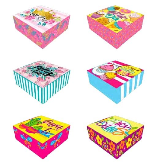 CAJA DE EMPAQUE CON MENSAJE