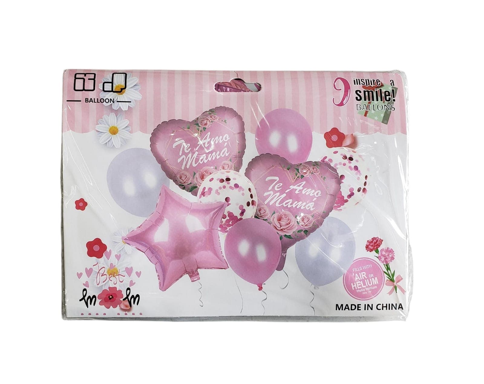 SET GLOBO ROSA MAMA
