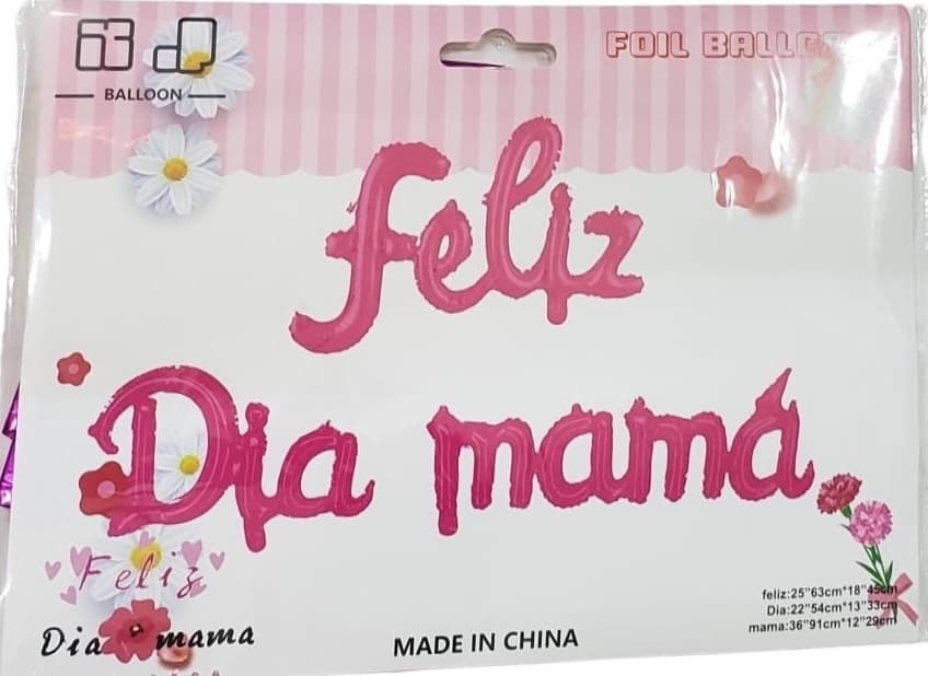SET LETRA CURSIVA FD. MAMA FUCSIA