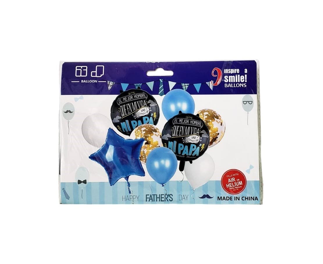 SET 9 GLOBOS PAPÁ