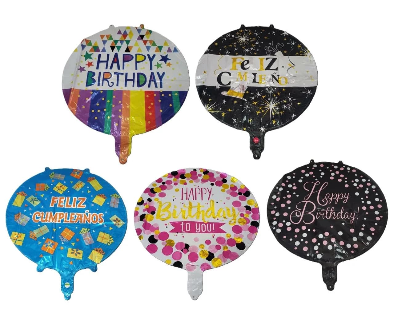 PACK 12 GLOBOS CUMPLEAÑOS