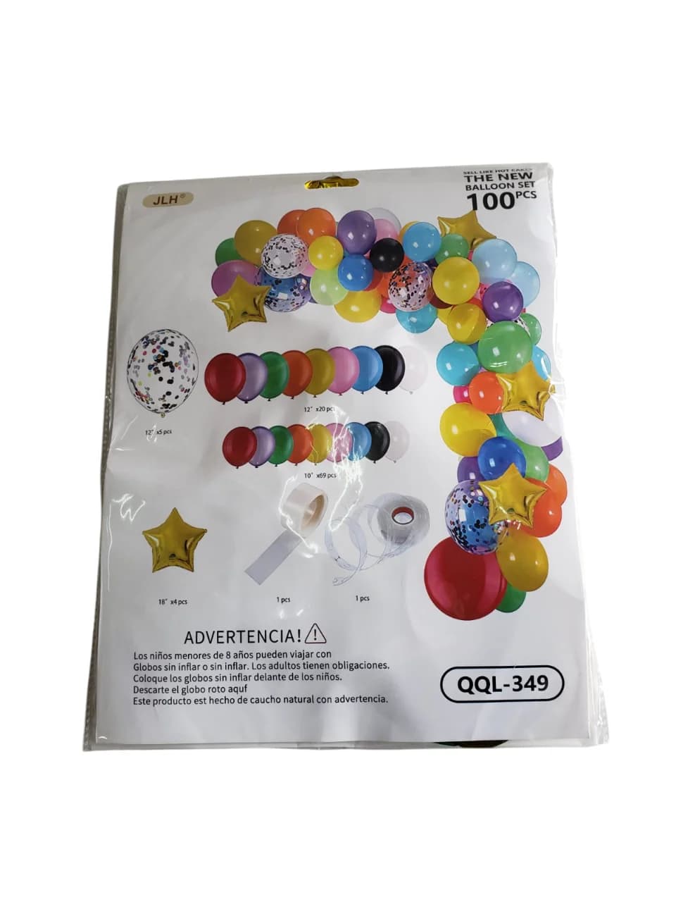 SET GLOBOS COLORES
