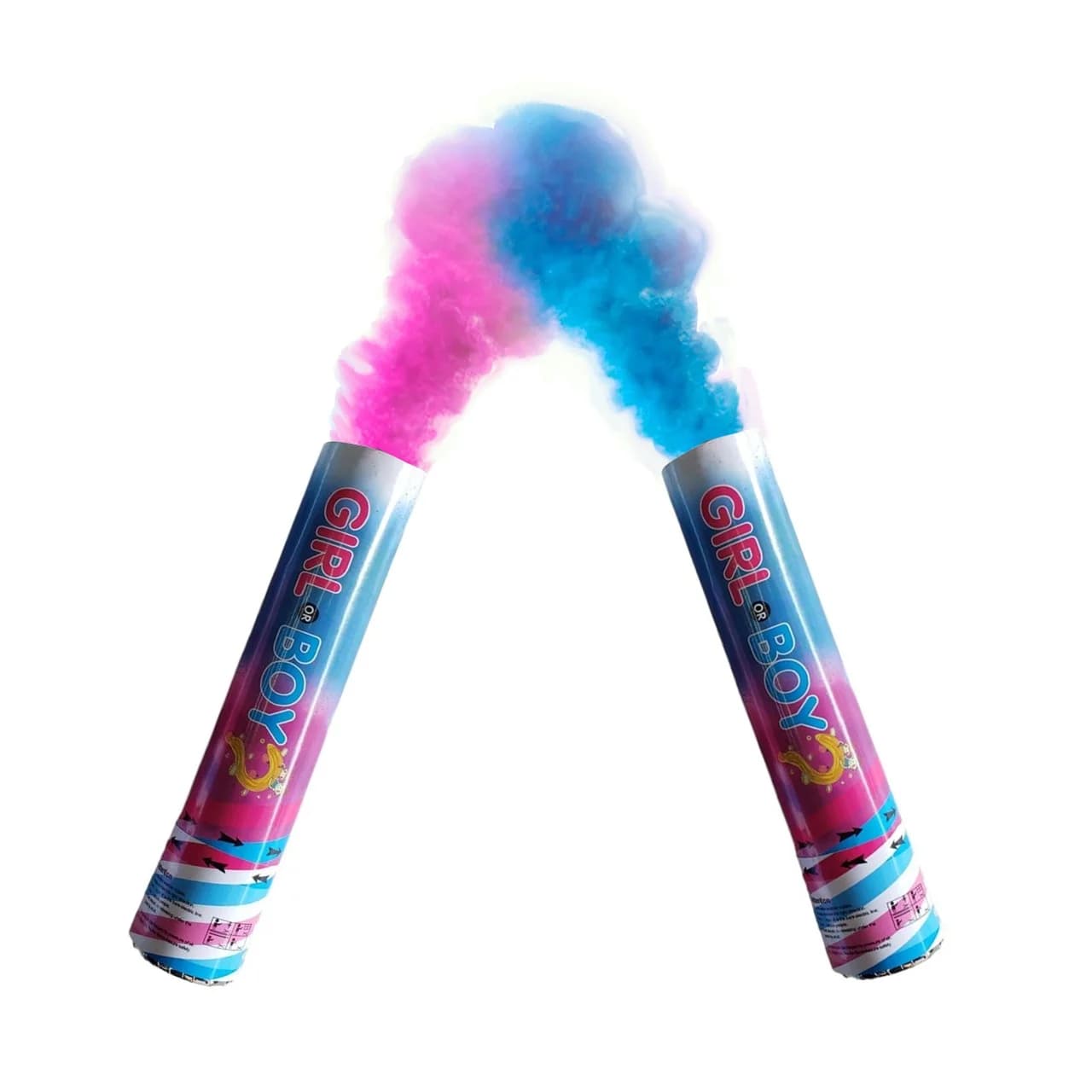 TUBO REVELACION CON POLVO DE COLOR PEQUEÑO