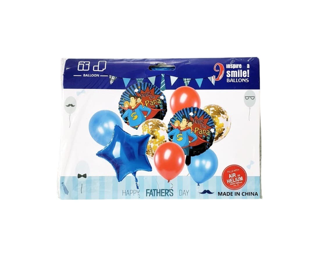SET 9 GLOBOS PAPÁ