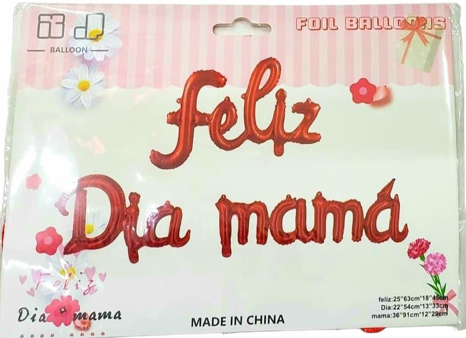 SET LETRA CURSIVA FD. MAMA ROJO